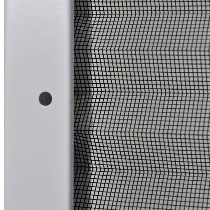 Plissee-Fliegengitter 80x100 cm Aluminium Rahmen Weiß, Insektenschutz für Fenster