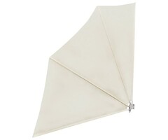 Faltbarer Balkon-Sichtschutz 140x140 cm Cremefarben - bis zu 35% Rabatt!