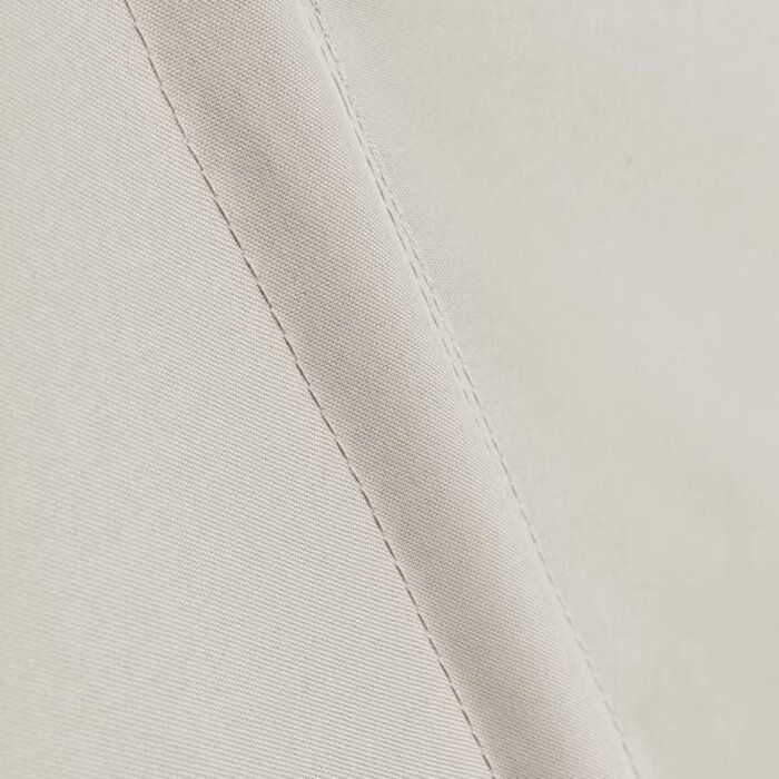 Balkon-Sichtschutz faltbar 140x140 cm Cremefarben | Polyester, Stahlrahmen, Pulverbeschichtet