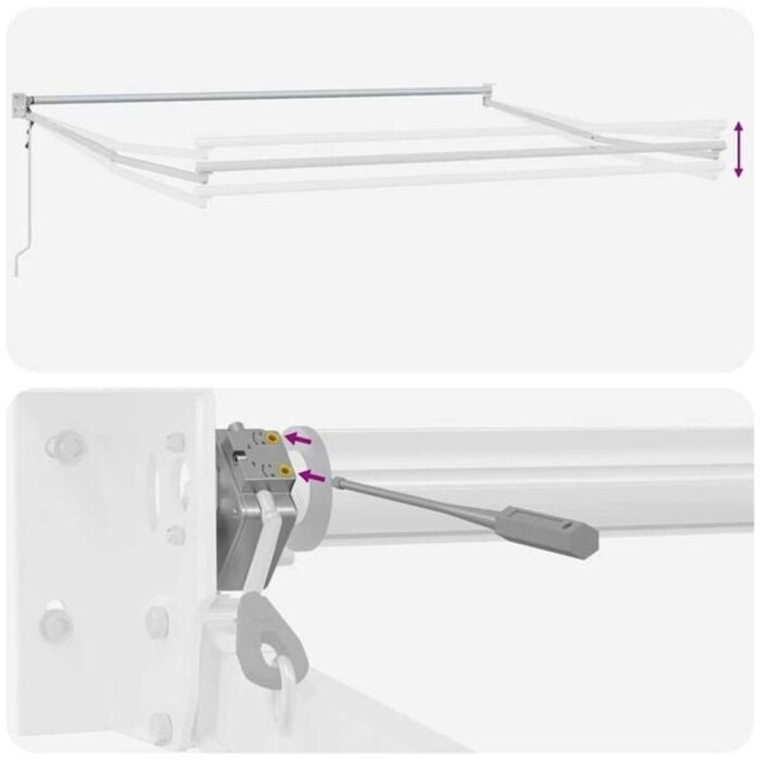 Markise Weiß 3,5x2,5m Metall - Ihr Outlet-Deal mit bis zu 35% Rabatt!