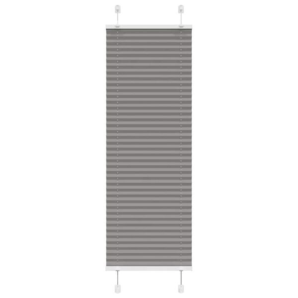 Faltplissee 45x100 cm Stoffbreite 44,4 cm Anthrazit, 100% Polyester - Outlet