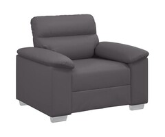 Grauer Sessel (60cm) aus Kunstleder - Jetzt bis zu 35% Outlet-Rabatt!