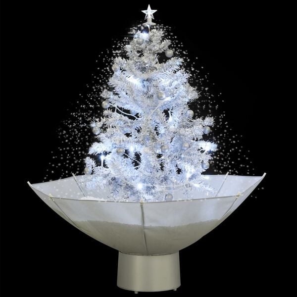 Schneebedeckter Weihnachtsbaum 75 cm weiß mit LED & Musik - Bis zu 35% Rabatt!