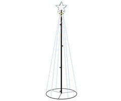 Kegel-Weihnachtsbaum 108 LEDs 70x180 cm Kaltweiß – Outlet