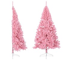 Künstlicher Weihnachtsbaum Halbrosa 240 cm PVC mit Ständer – Outlet-Artikel