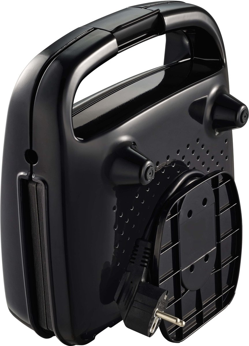 Sandwichtoaster mit Grillfunktion RVS/Schwarz - Bis zu 35% Rabatt sichern!