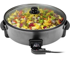 Elektrische Multipfanne mit Trenneinsatz, Ø40cm, 1500W, 250°C, PFAS-frei