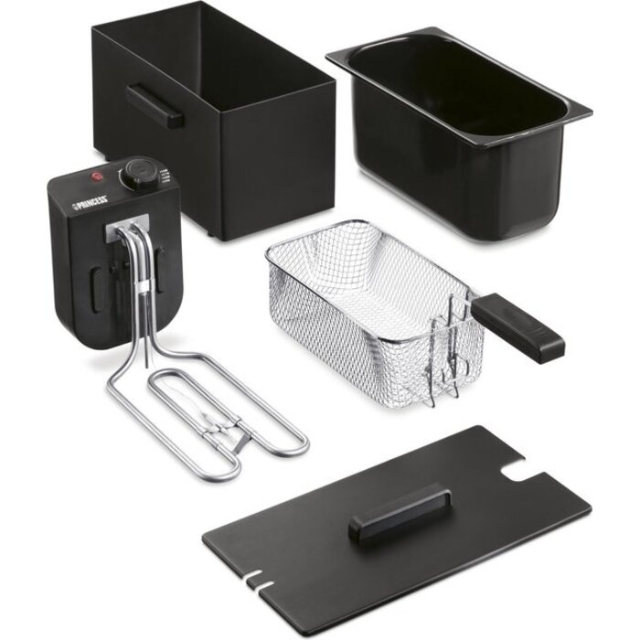 Fritteuse 3L mit Kaltzone & 2000W, Schwarz - Jetzt bis zu 35% reduziert!