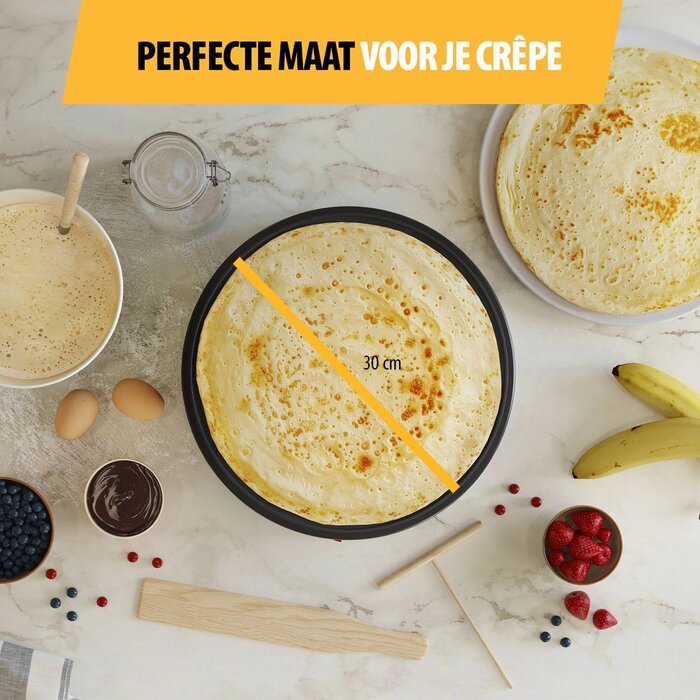 Pfannen- & Crêpe-Maker, 1200W, 30cm Ø - Jetzt bis zu 35% günstiger!