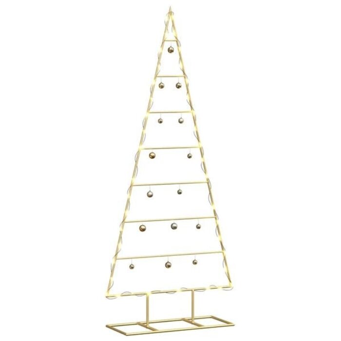 vidaXL Weihnachtsbaum Dekoration 125 cm Schwarz Metall - Outlet Artikel