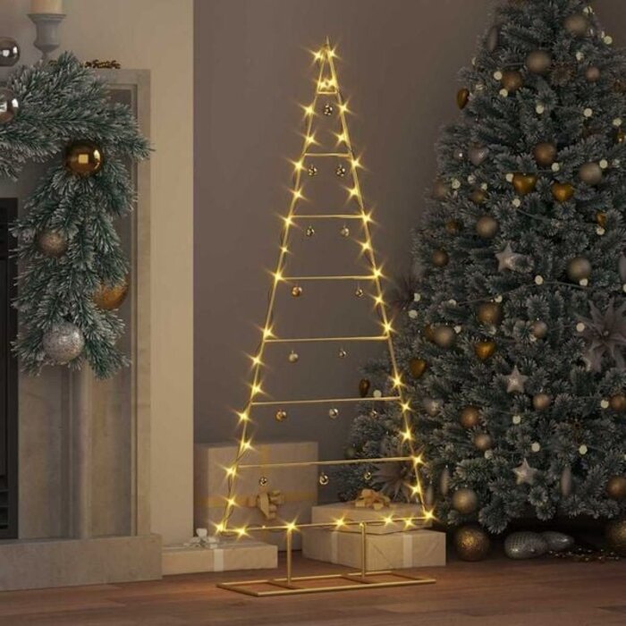 Moderner Metall-Weihnachtsbaum 125 cm Schwarz - Sparen Sie bis zu 35%!