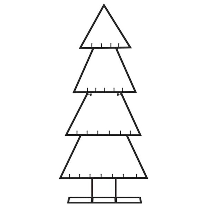 Deko-Weihnachtsbaum Metall Schwarz 125 cm – Outlet