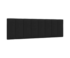 Gepolstertes Kopfteil Stoff Schwarz 160x45 cm - Bis zu 35,0% Outlet-Rabatt!