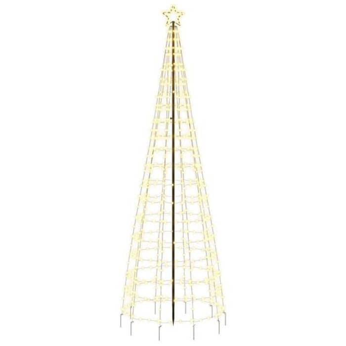 LED Weihnachtsbaum mit Sternenspitze 570 LEDs Warmweiß 300 cm – Outlet
