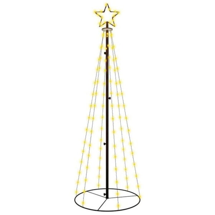 Kegel-Weihnachtsbaum mit 108 LEDs, 70x180 cm, Warmweiß