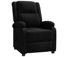 vidaXL Sessel Stoff Hellgrau Verstellbar