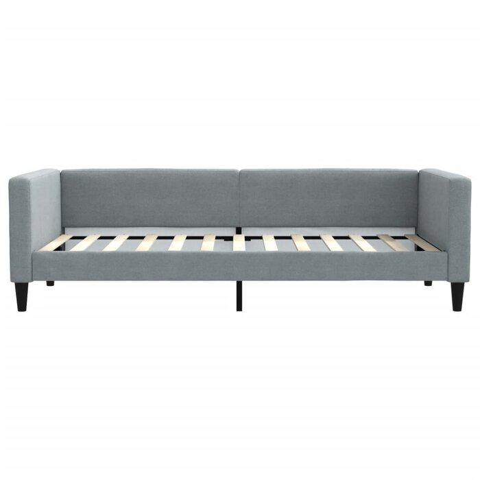 Tagesbett mit Lattenrost 90x200 cm Stoff Hellgrau - Bis zu 35% Rabatt im Outlet