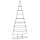 vidaXL Weihnachtsbaum-Dekoration 210 cm Schwarz Metall