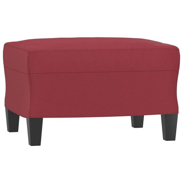 Hocker 60x50x41cm Kunstleder Weinrot - Bis zu 35% Outlet-Rabatt