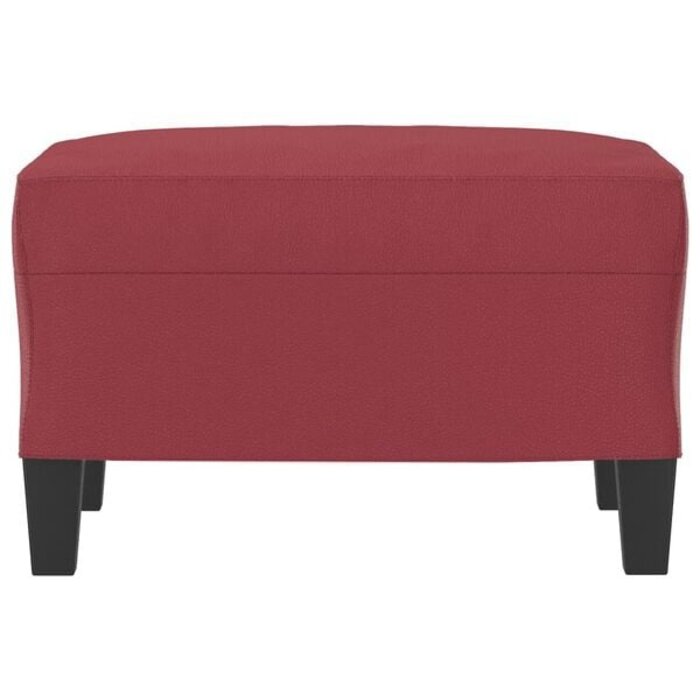 Hocker 60x50x41cm Kunstleder Weinrot - Bis zu 35% Outlet-Rabatt