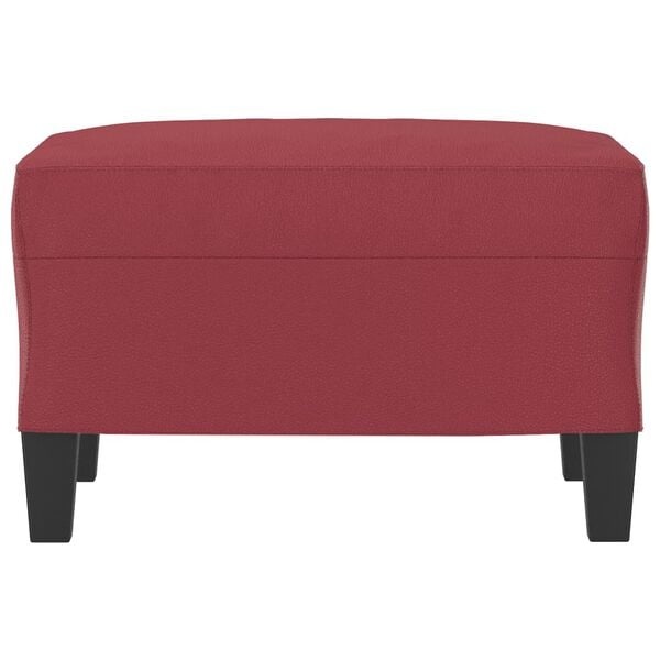 Hocker 60x50x41cm Kunstleder Weinrot - Bis zu 35% Outlet-Rabatt
