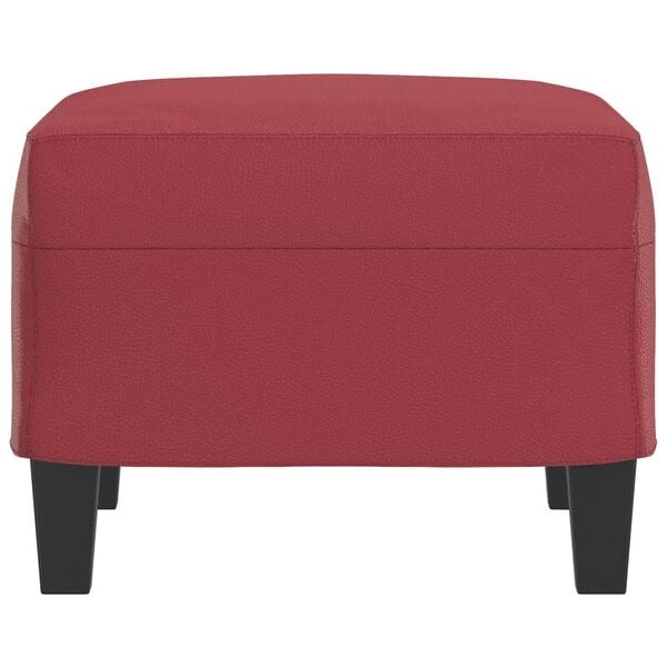Hocker 60x50x41cm Kunstleder Weinrot - Bis zu 35% Outlet-Rabatt