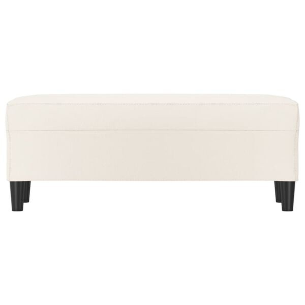 Elegante Sitzbank Kunstleder Creme 100cm - Bis zu 35% Rabatt sichern!