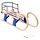 Schlitten klappbar mit Rückenlehne 110 cm Schichtholz Beige/Blau