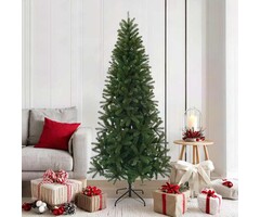 Künstlicher Weihnachtsbaum mit 300 LEDs & Ständer Grün 180 cm PE/PVC