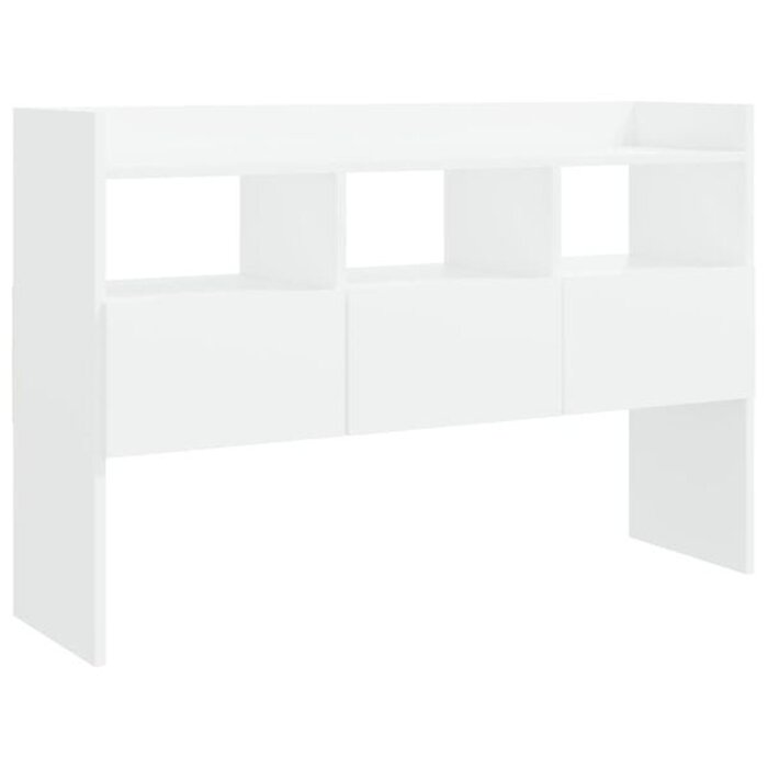 Sideboard 105x30x70 cm Massivholz Weiß
