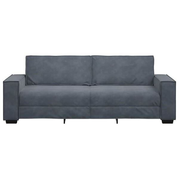 3-Sitzer Samtsofa 180 cm Dunkelgrau - Jetzt bis zu 35% reduziert!