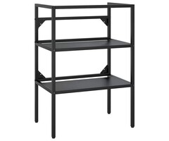 Waschbeckenunterschrank 59x38x83 cm Eisen Schwarz