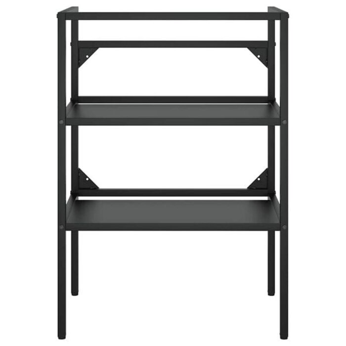 Waschbeckenunterschrank 59x38x83 cm Eisen Schwarz