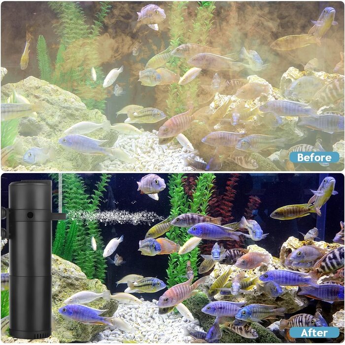 Aquarium Innenfilter (50-200L) mit 12W & Luftfunktion - Bis zu 35% Rabatt!