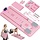 Pilates Board, 5-in-1 Multifunktions-Reformer mit Ab Roller, für Home Fitness (Pink)