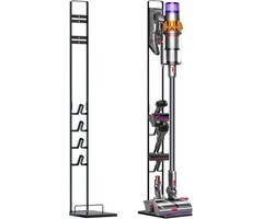 Bodenständer für Dyson & Xiaomi Staubsauger - Kein Bohren - Schwarz - 127x22x29cm