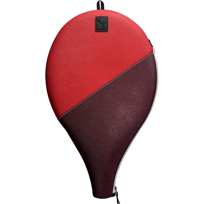 Tennisschläger Hülle, Wasserdichtes Neopren, Rot/Kirsche, 51x31cm