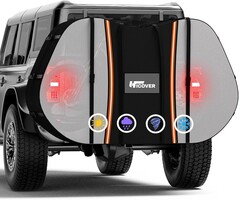 Fahrradträger-Abdeckung für 2 Fahrräder - Schwarz/Silber, Wasserdicht 600D Oxford