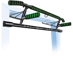 Türreckstange ohne Bohren | Bis 200kg belastbar | Inkl. Loop Trainer | Verstellbar für Türrahmen 55-92 cm