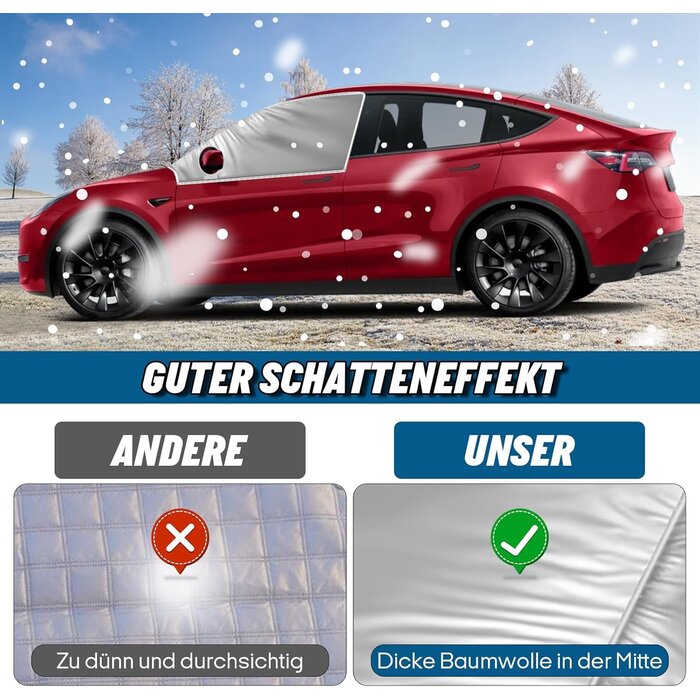 Sonnenschutz für Tesla Model Y Windschutzscheibe - Bis zu 30% Rabatt!
