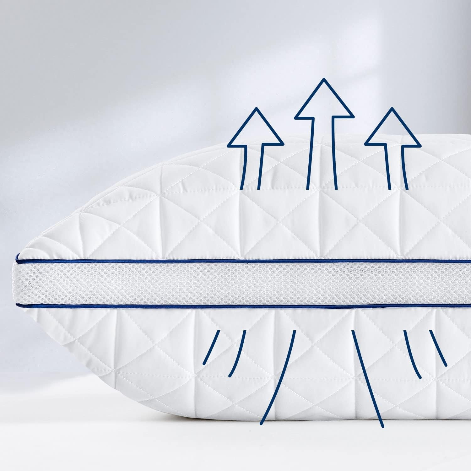 Kissen-Set 2er (80x80 cm), Mikrofaser, verstellbar - Bis zu 30% sparen!