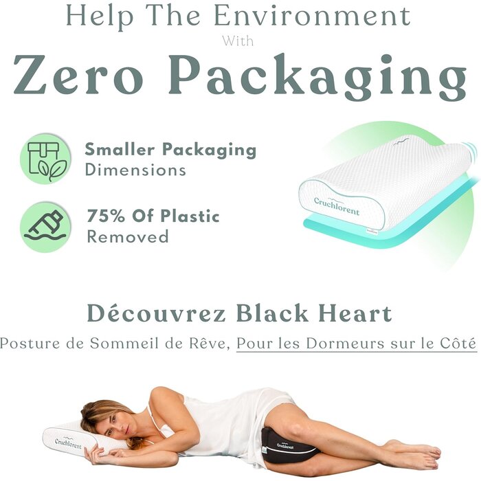 Orthopädisches Nackenkissen, ergonomisch, verstellbar, halbfest, für Seiten- & Rückenschläfer, Standard 70x35cm, Memory Foam, Anti-Schnarch