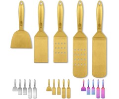 Grillbesteck Set, 5-teilig, Edelstahl mit hitzebeständigen Bakelit Griffen, Silber/Schwarz