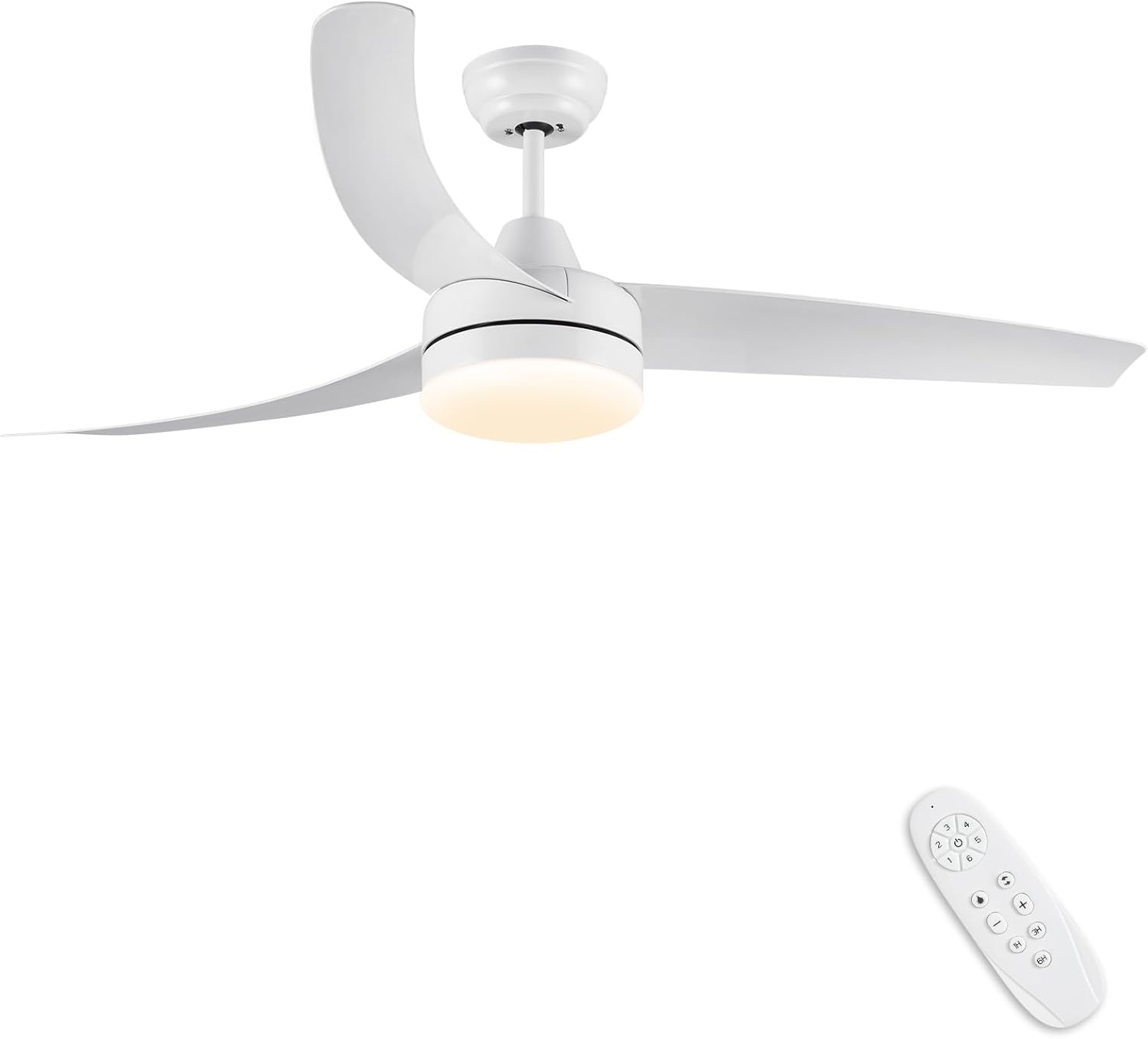 Deckenventilator Weiß 132cm mit LED & DC-Motor - Bis zu 30% Rabatt!