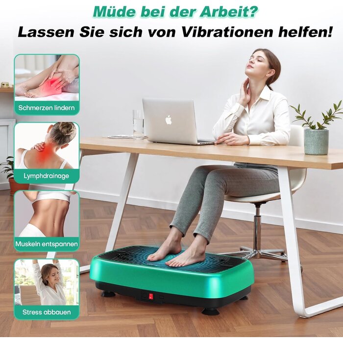 Vibrationsplatte - Effektives Ganzkörpertraining für Zuhause, Kompakt und Leistungsstark