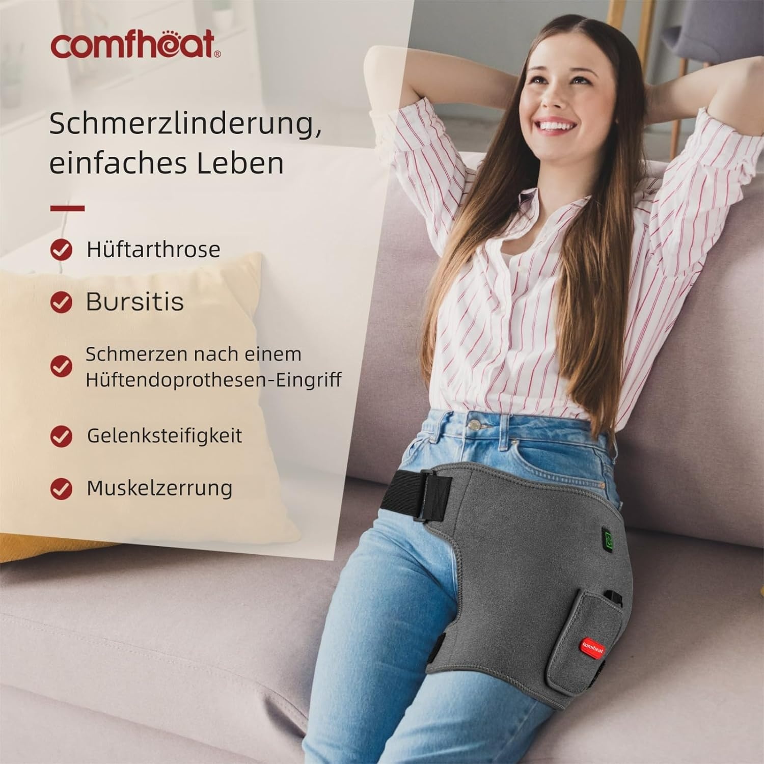 Beheizbare Hüftbandage für gezielte Schmerzlinderung - Bis zu 35% Rabatt!