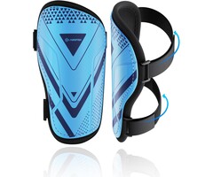 Fußball Schienbeinschoner Kinder mit Knöchelschutz - CE-zertifiziert | PP, Samt, EVA | Paar