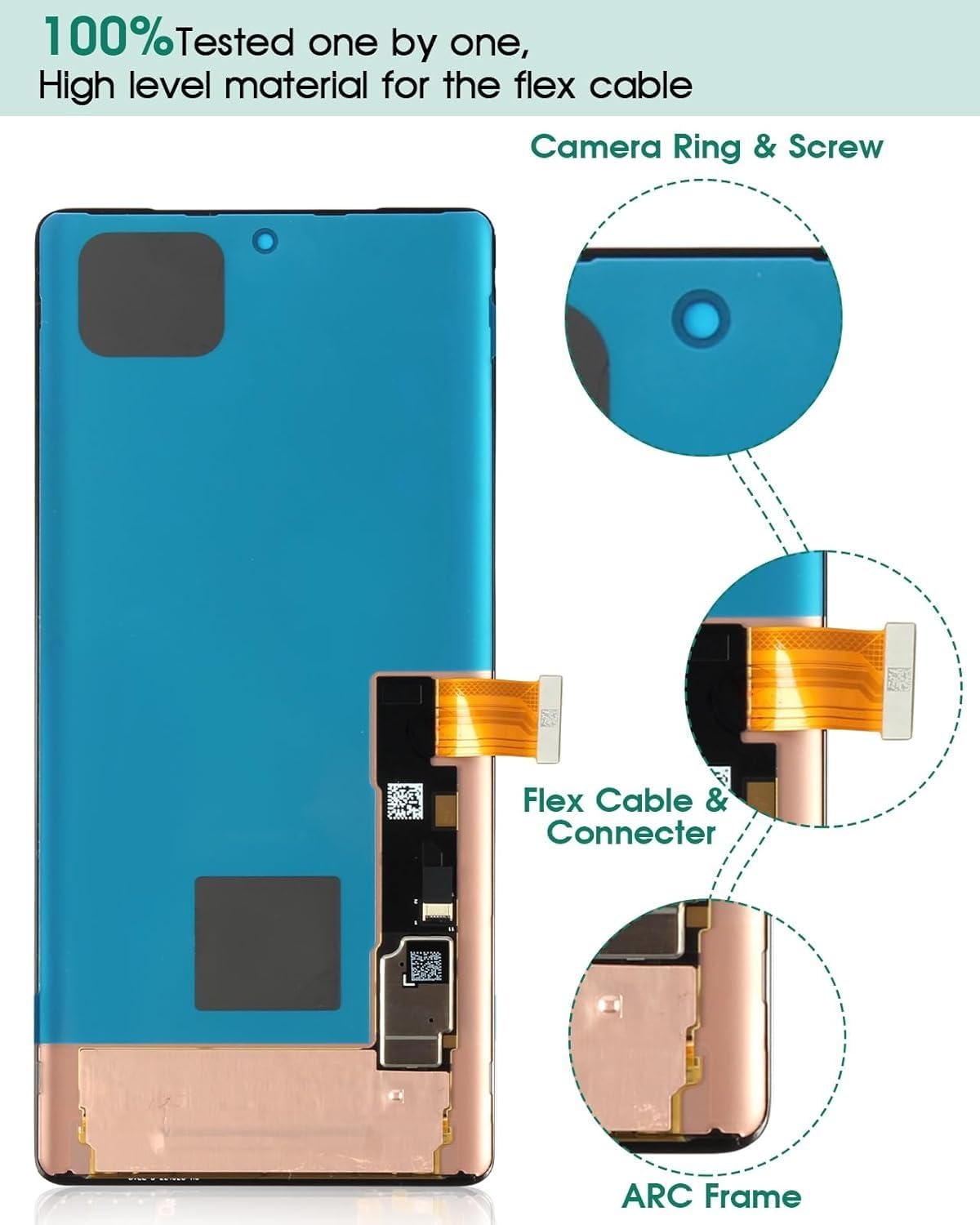 OLED Display-Reparaturset für Pixel 7 Pro 5G - Bis zu 30% sparen!