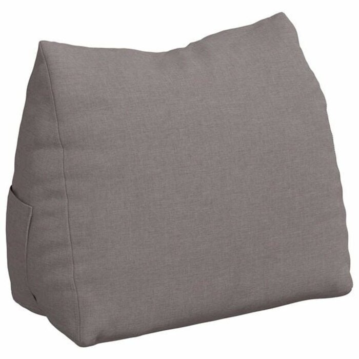Gemütliches Rückenkissen Taupe 45x20x35 cm - Bis zu 35% günstiger sichern!