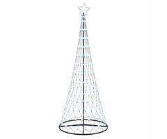 LED Weihnachtsbaum mit 290 kaltweißen LEDs, 100x100x250cm, Metall - Outlet